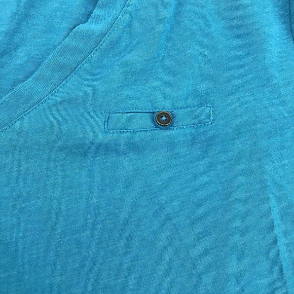 Just My Size Womens Blue V-Neck Short Sleeve T-Shirt 2X 18W/20W - Picture 2 of 6